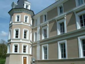 ravalement chateau en peinture minerale