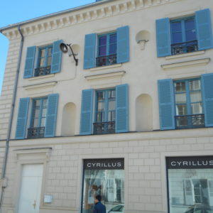 peinture et badigeon minerale BEECK sur facade platre scaled